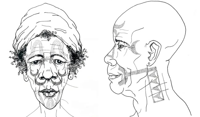 Fang people tattoos