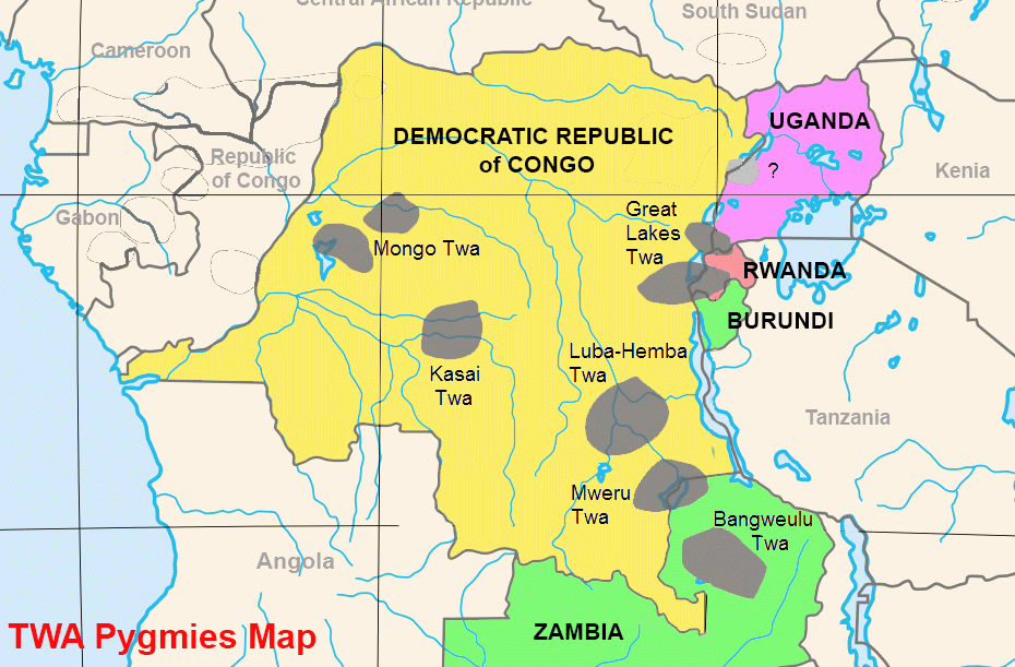 Twa people map