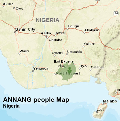 Annang people map