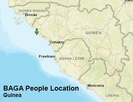 Baga people map
