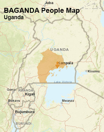 Baganda people map