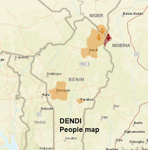 Dendi people map