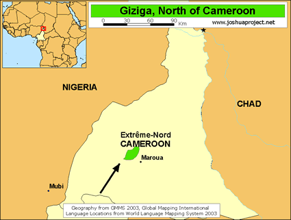 Giziga people map