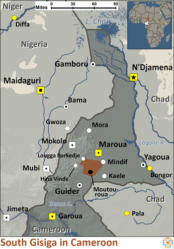 Giziga people map