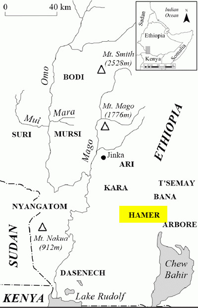 Hamer people map