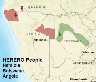 Herero people map