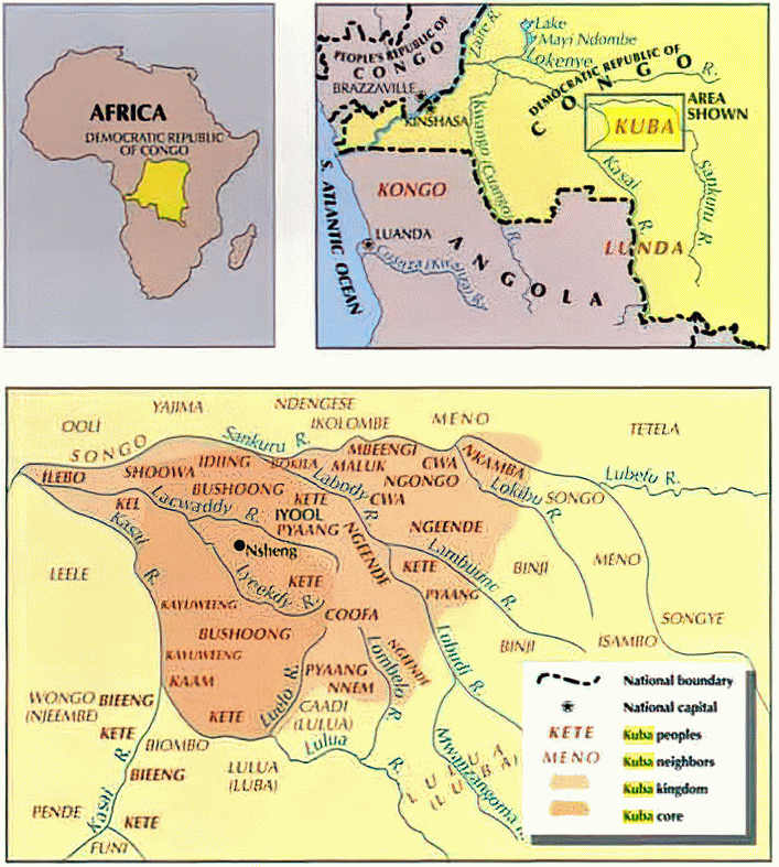 Kuba peoples map