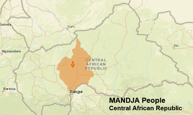 Mandja people map