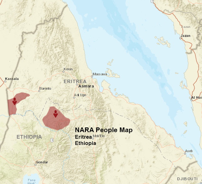 Nara people map