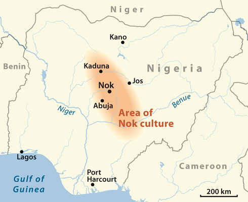 Nok people map