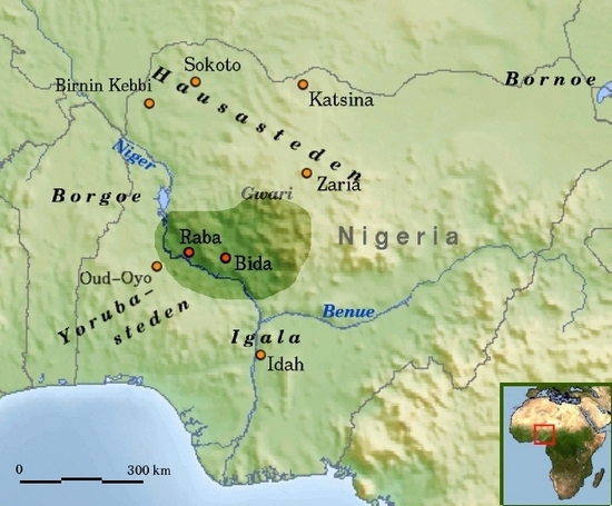 Nupe people Map
