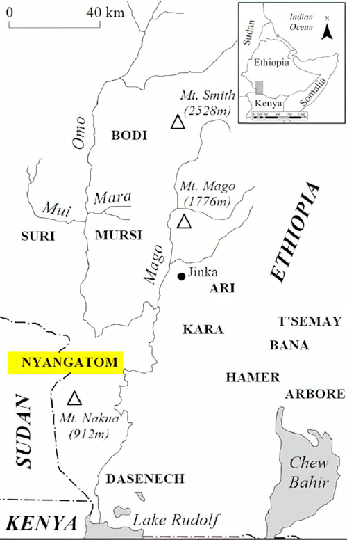 Nyangatom people map