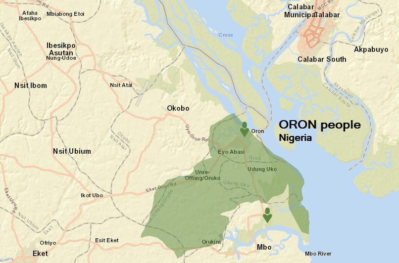 Oron people map