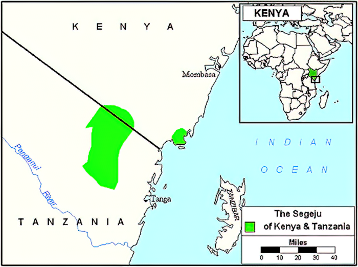 Segeju people map