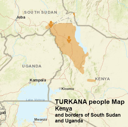 Turkana people map